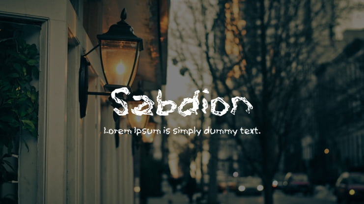 Sabdion Font