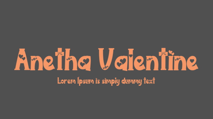 Anetha Valentine Font