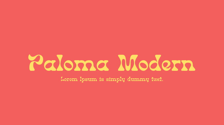 Paloma Modern Font