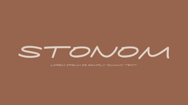 Stonom Font