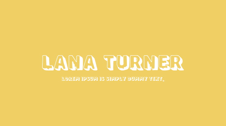 Lana Turner Font