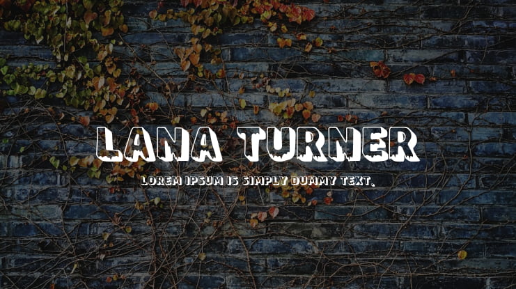 Lana Turner Font