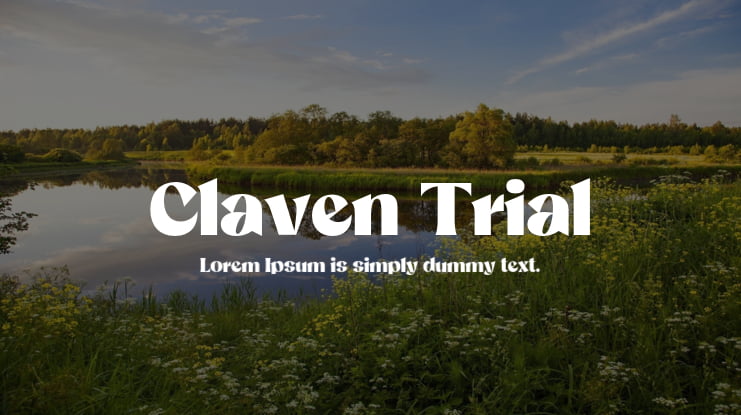 Claven Trial Font