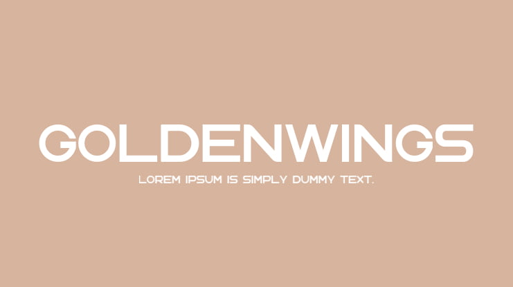 GoldenWings Font