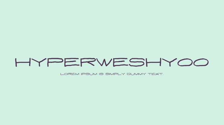 HyperWeshYoo Font