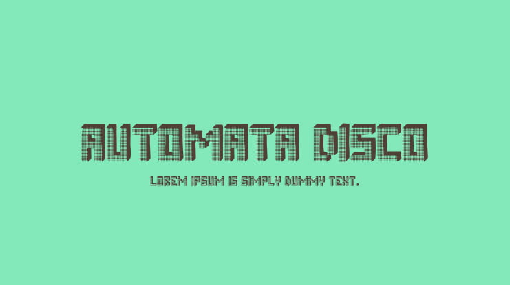 Automata Disco Font