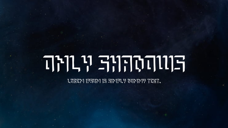 Only Shadows Font