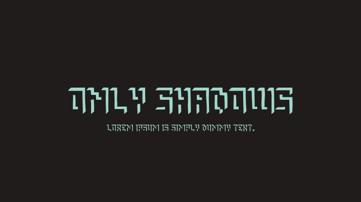 Only Shadows Font