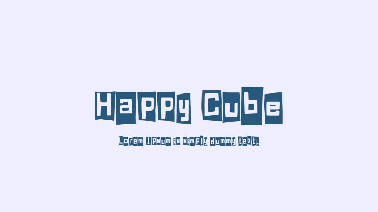 Happy Cube Font