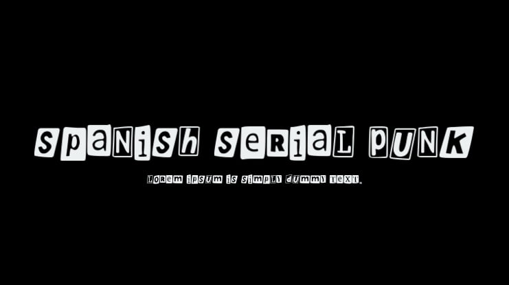 Spanish Serial Punk Font