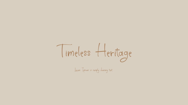 Timeless Heritage Font