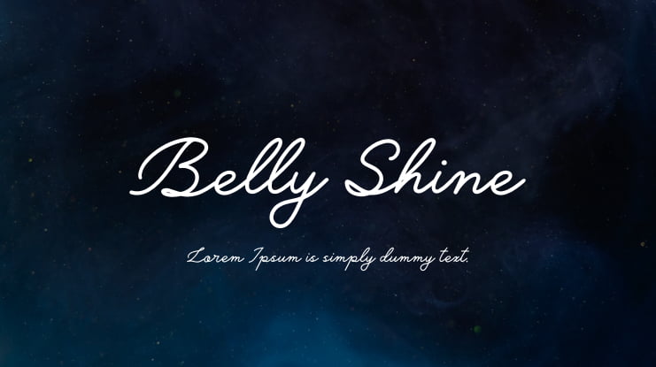 Belly Shine Font