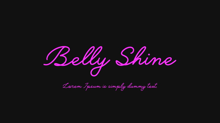 Belly Shine Font