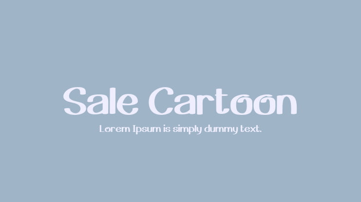 Sale Cartoon Font Family