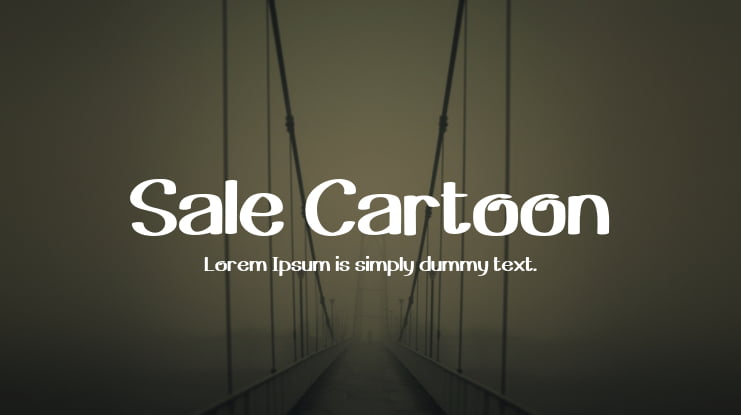 Sale Cartoon Font Family