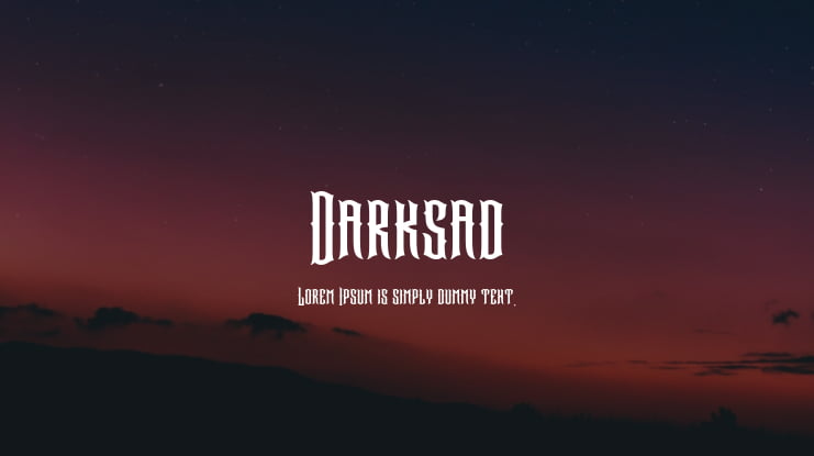 Darksad Font