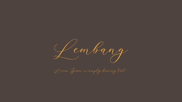 Lembang Font