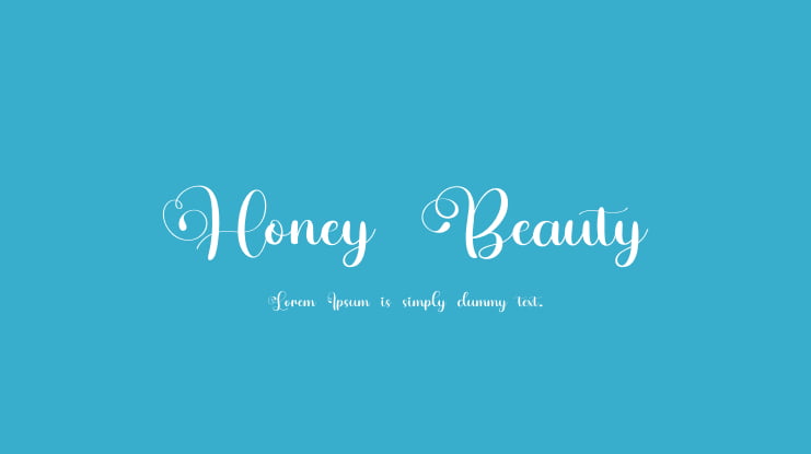 Honey Beauty Font