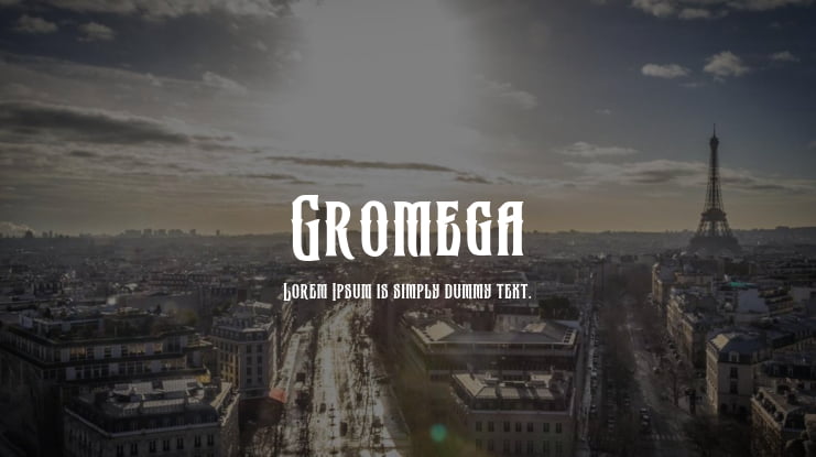 Gromega Font