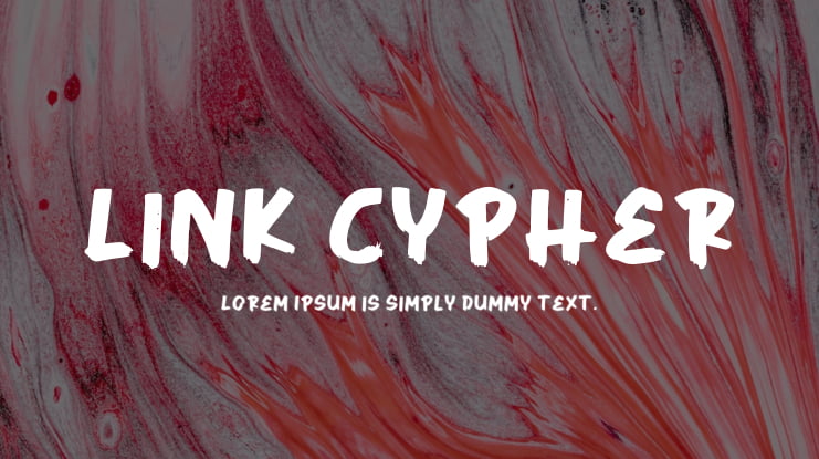 Link Cypher Font