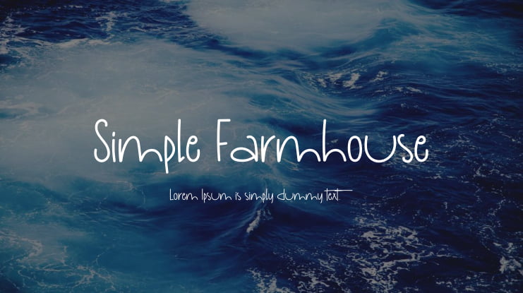 Simple Farmhouse Font