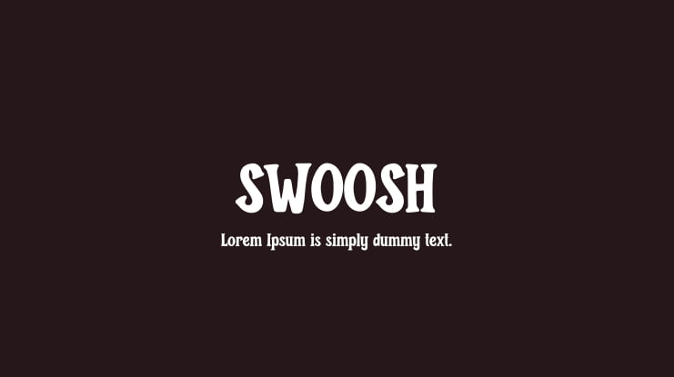 SWOOSH Font