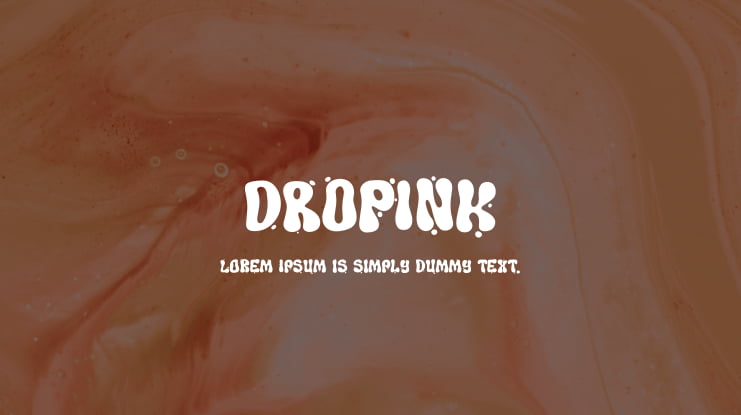 DROPINK Font