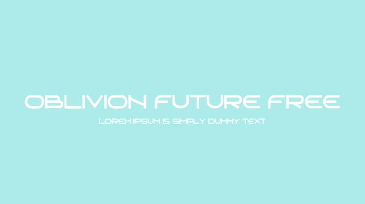 Oblivion Future Free Font