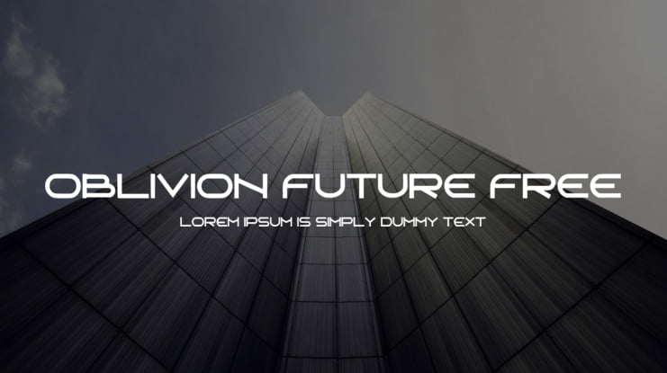 Oblivion Future Free Font