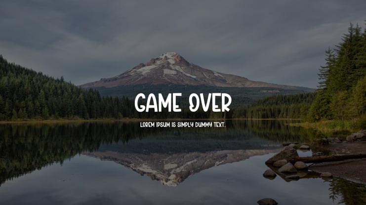 Game Over Font