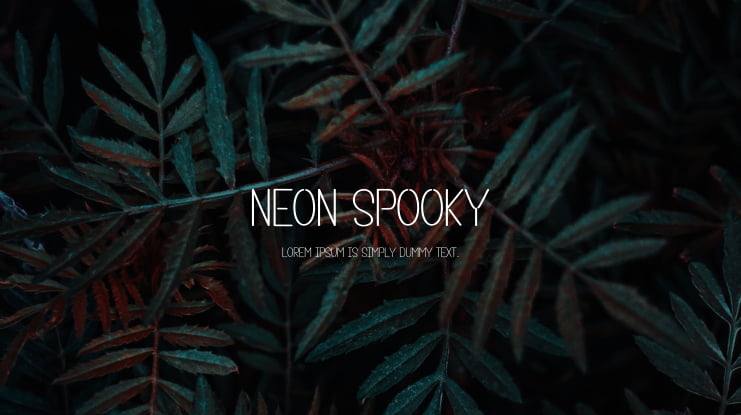 Neon Spooky Font