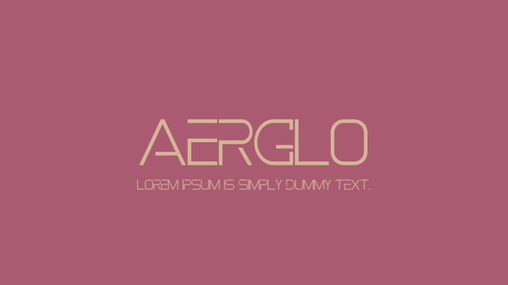 AERGLO Font Family