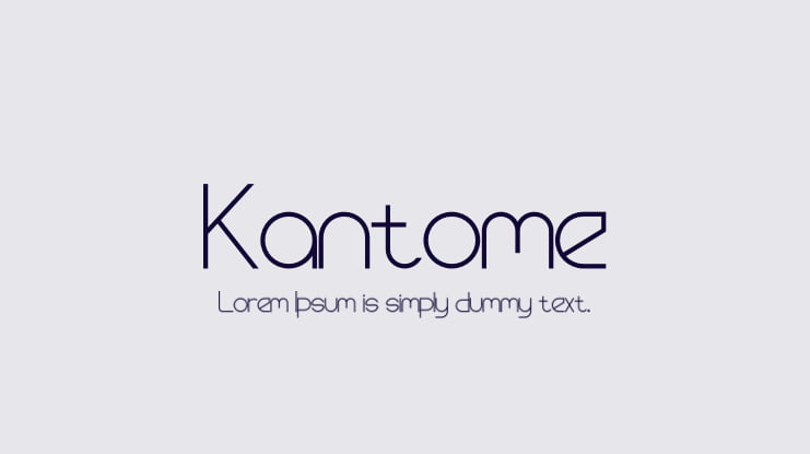 Kantome Font Family