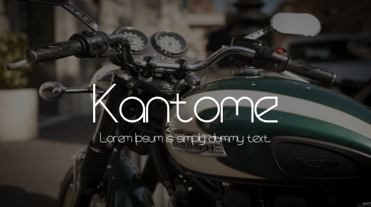 Kantome Font Family