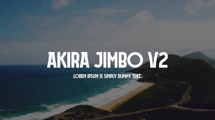 Akira Jimbo V2 Font Family