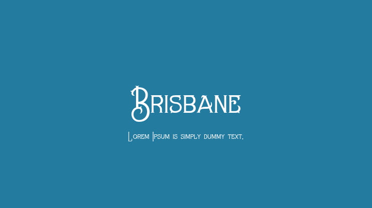 Brisbane Font