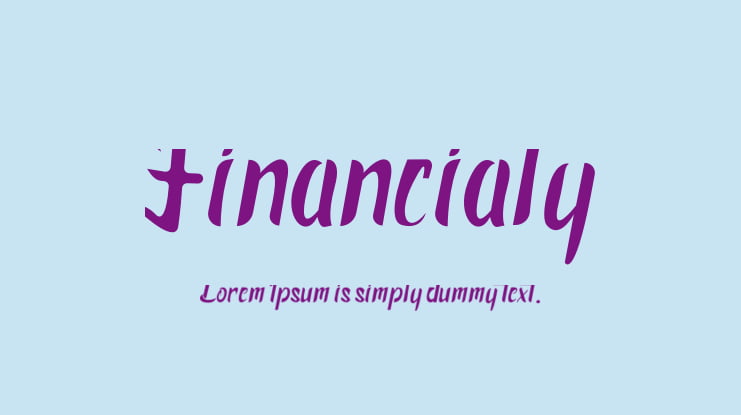 Financialy Font