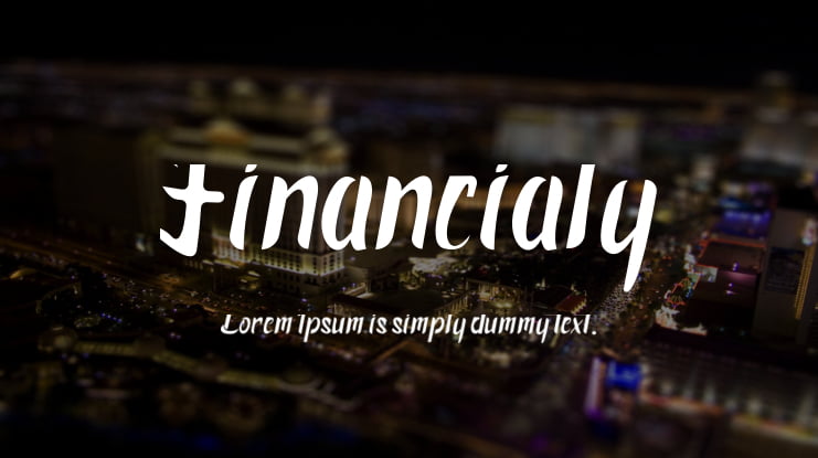 Financialy Font