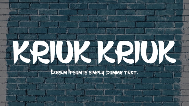 KRIUK KRIUK Font