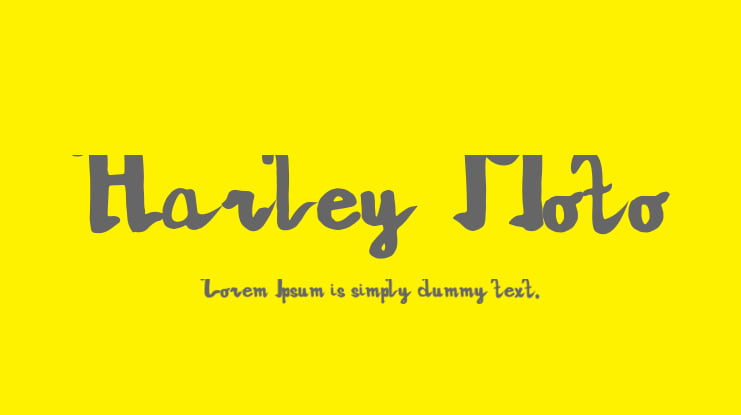 Harley Moto Font