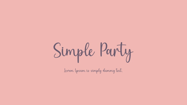 Simple Party Font