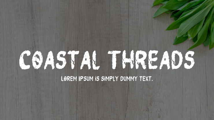 Coastal Threads Font Family