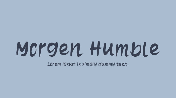 Morgen Humble Font