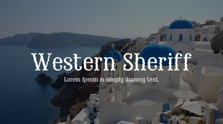 Western Sheriff Font