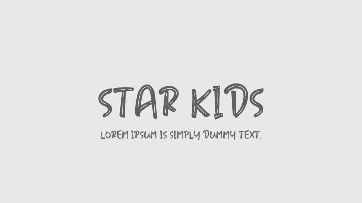 STAR KIDS Font