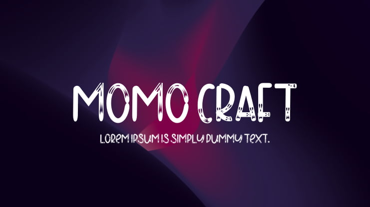 MOMO CRAFT Font