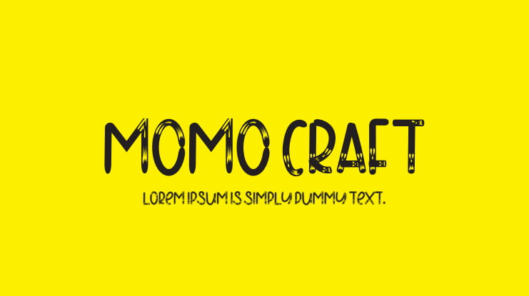 MOMO CRAFT Font