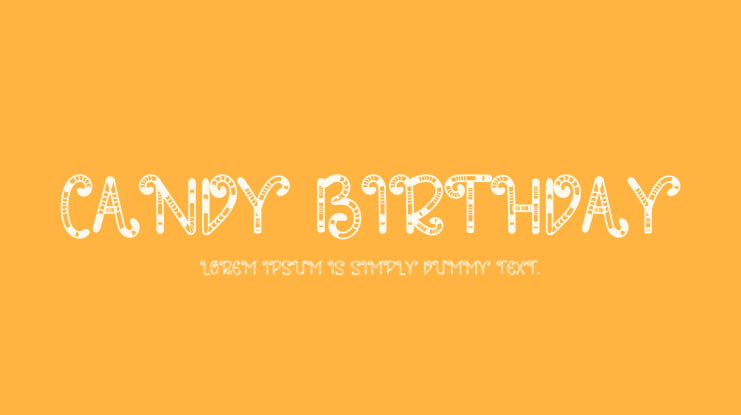 Candy Birthday Font