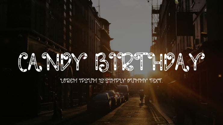 Candy Birthday Font