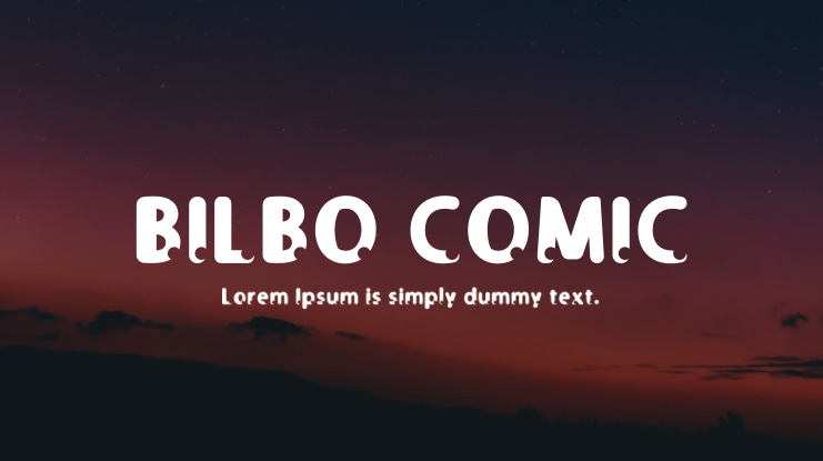 BILBO COMIC Font